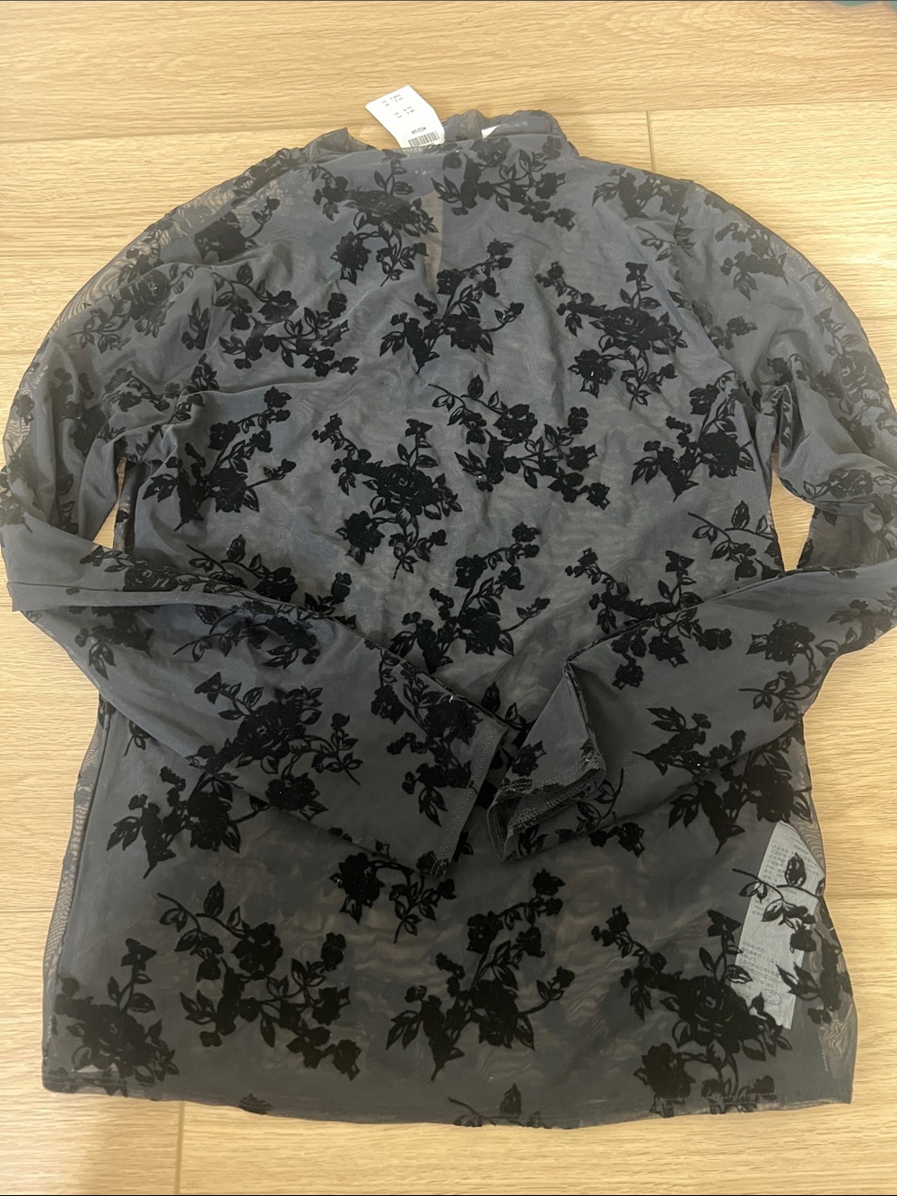 Abercrombie and Fitch Sheer Mock Neck